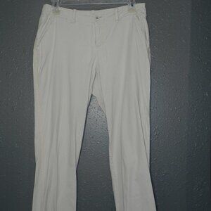 Cato Womens Light Khaki Modern Button Mid Rise Light Weight Skinny Pants Size 4